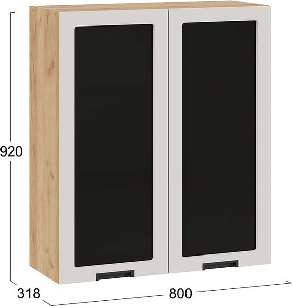 Шкаф навесной для кухни ТриЯ Гренада 1ВВ8С с двумя дверьми