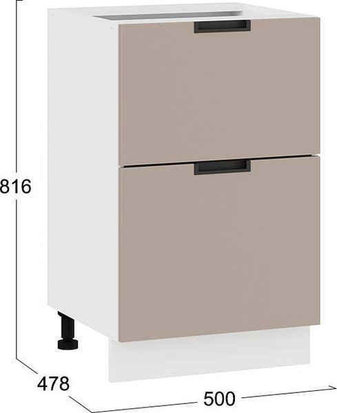 Шкаф-стол кухонный ТриЯ Гренада 1Н5Я2 с двумя ящиками