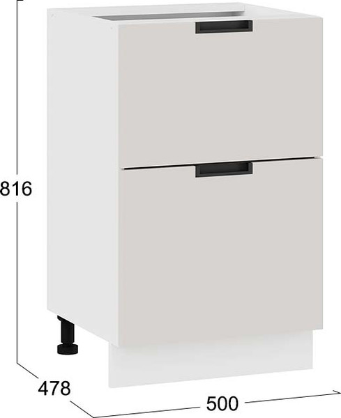 Шкаф-стол кухонный ТриЯ Гренада 1Н5Я2 с двумя ящиками