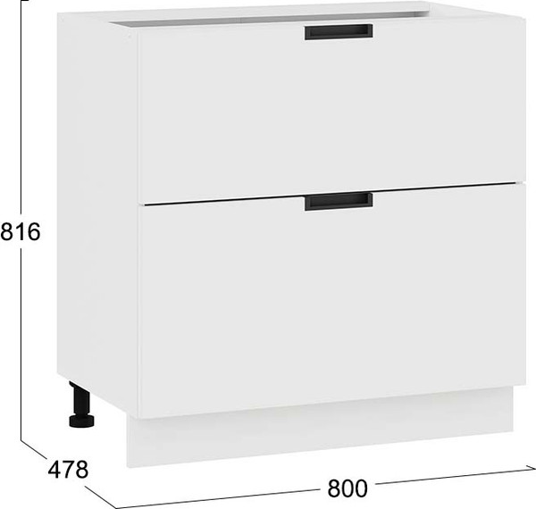 Шкаф-стол кухонный ТриЯ Гренада 1Н8Я2 с двумя ящиками
