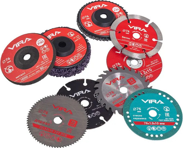 Набор отрезных дисков Vira 76мм / 593109
