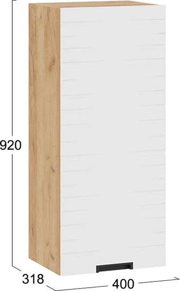 Шкаф навесной для кухни ТриЯ 1ВВ4-Ф Гренада с одной дверью