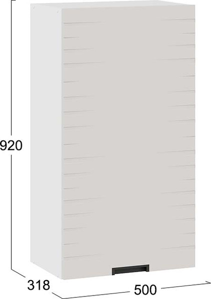 Шкаф навесной для кухни ТриЯ 1ВВ5-Ф Гренада с одной дверью