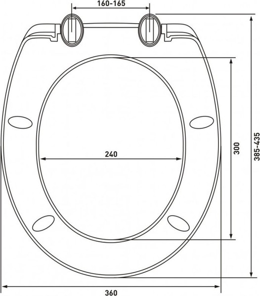 Сиденье для унитаза AV Engineering Standart Plus / AVE129617