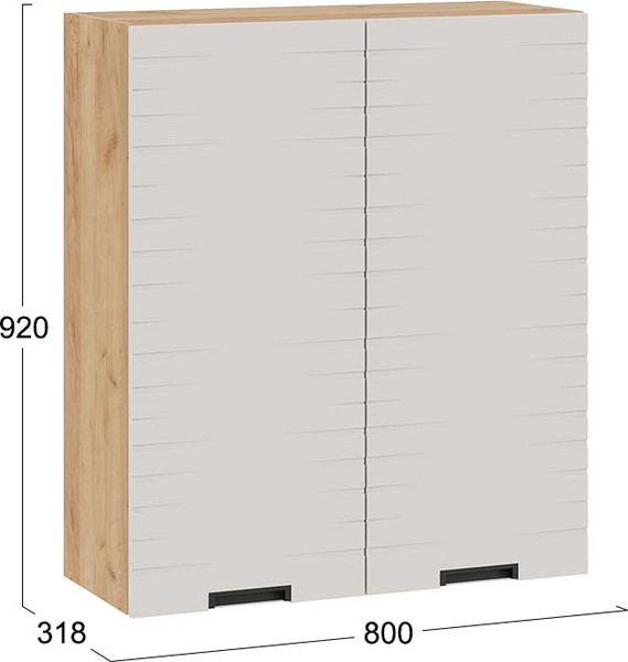 Шкаф навесной для кухни ТриЯ 1ВВ8-Ф Гренада с двумя дверьми