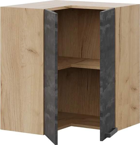 Шкаф навесной для кухни ТриЯ Детройт 1В6УП угловой прямой