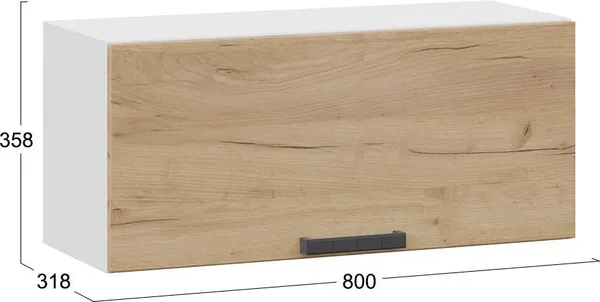 Шкаф под вытяжку ТриЯ Детройт 1В8Г с одной откидной дверью