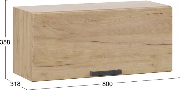 Шкаф под вытяжку ТриЯ Детройт 1В8Г с одной откидной дверью