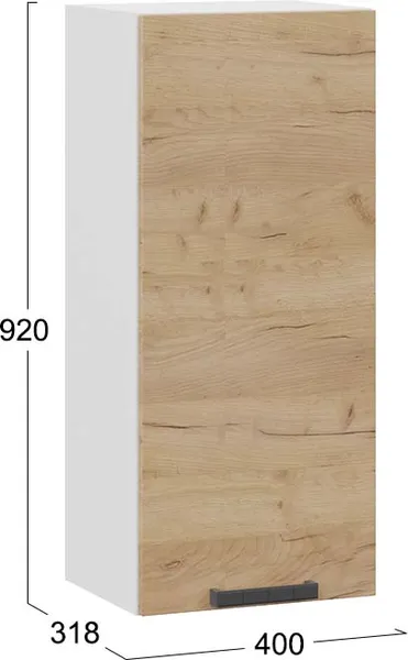 Шкаф навесной для кухни ТриЯ Детройт 1ВВ4 с одной дверью