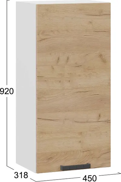 Шкаф навесной для кухни ТриЯ Детройт 1ВВ45 с одной дверью