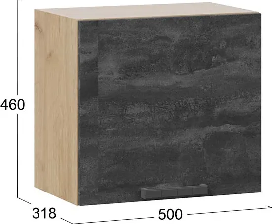 Шкаф под вытяжку ТриЯ Детройт 1ВВ5Г с одной откидной дверью