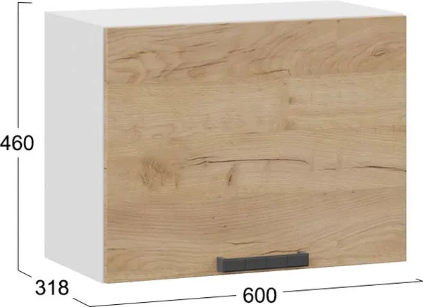 Шкаф под вытяжку ТриЯ Детройт 1ВВ6Г с одной откидной дверью