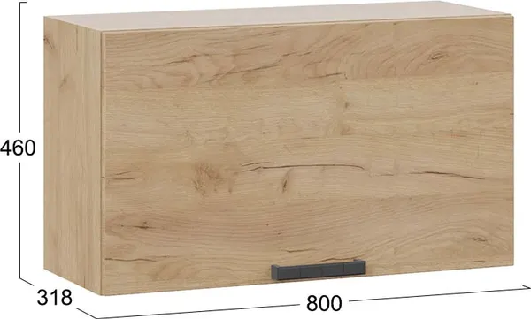 Шкаф под вытяжку ТриЯ Детройт 1ВВ8Г с одной откидной дверью