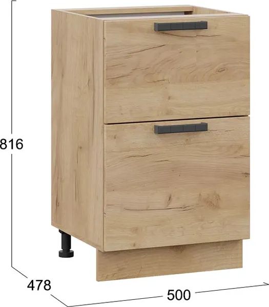 Шкаф-стол кухонный ТриЯ Детройт 1Н5Я2 с двумя ящиками