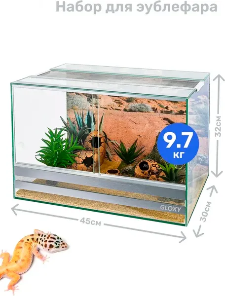 Террариум Gloxy Набор для эублефара / GL-082656
