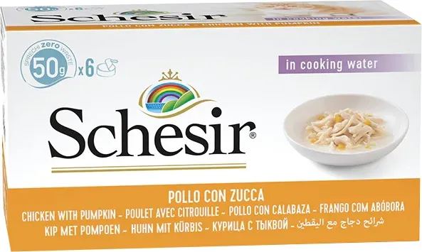 Влажный корм для кошек Schesir Курица, тыква - фото