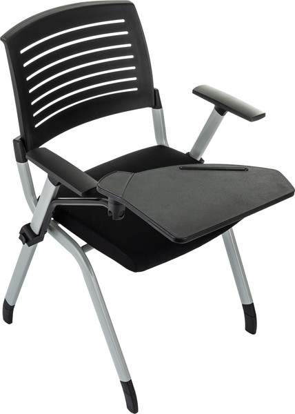 Стул офисный Бюрократ X-Click-PP со столиком (черный/серый)