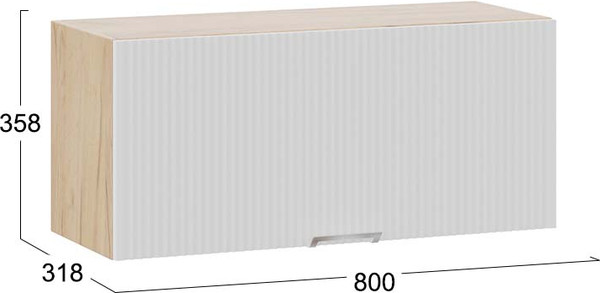 Шкаф под вытяжку ТриЯ Кимберли 1В8Г с одной откидной дверью