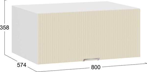 Шкаф под вытяжку ТриЯ Кимберли 1В8ГП с одной откидной дверью