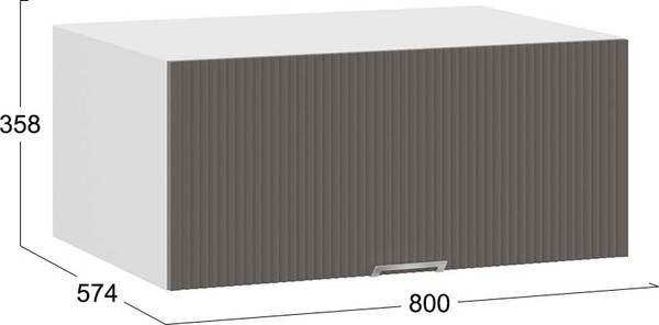 Шкаф под вытяжку ТриЯ Кимберли 1В8ГП с одной откидной дверью