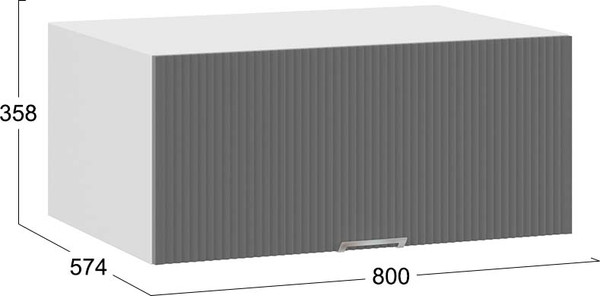 Шкаф под вытяжку ТриЯ Кимберли 1В8ГП с одной откидной дверью