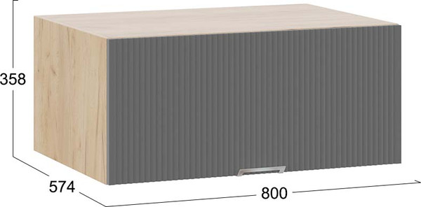 Шкаф под вытяжку ТриЯ Кимберли 1В8ГП с одной откидной дверью