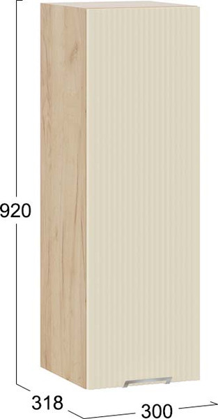 Шкаф навесной для кухни ТриЯ Кимберли 1ВВ3 с одной дверью