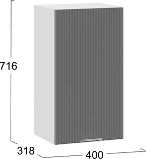 Шкаф навесной для кухни ТриЯ Кимберли 1ВВ4 с одной дверью 