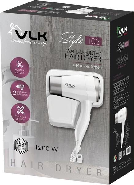Фен настенный VLK Style-102