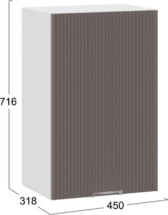 Шкаф навесной для кухни ТриЯ Кимберли 1ВВ45 с одной дверью