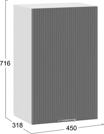 Шкаф навесной для кухни ТриЯ Кимберли 1ВВ45 с одной дверью