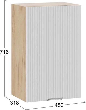 Шкаф навесной для кухни ТриЯ Кимберли 1ВВ45 с одной дверью