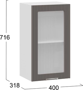 Шкаф навесной для кухни ТриЯ Кимберли 1ВВ4С с одной дверью