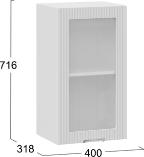 Шкаф навесной для кухни ТриЯ Кимберли 1ВВ4С с одной дверью