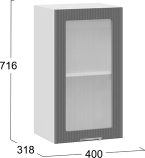 Шкаф навесной для кухни ТриЯ Кимберли 1ВВ4С с одной дверью
