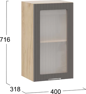 Шкаф навесной для кухни ТриЯ Кимберли 1ВВ4С с одной дверью