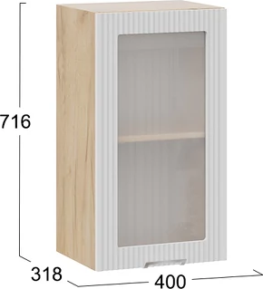 Шкаф навесной для кухни ТриЯ Кимберли 1ВВ4С с одной дверью