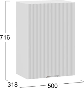 Шкаф навесной для кухни ТриЯ Кимберли 1ВВ5 с одной дверью