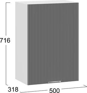 Шкаф навесной для кухни ТриЯ Кимберли 1ВВ5 с одной дверью