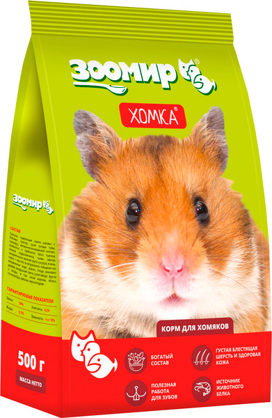 Корм для грызунов ЗООМир Хомка для мелких грызунов - фото