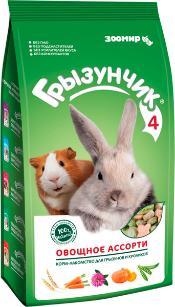 Лакомство для грызунов ЗООМир Грызунчик 4 овощное ассорти - фото