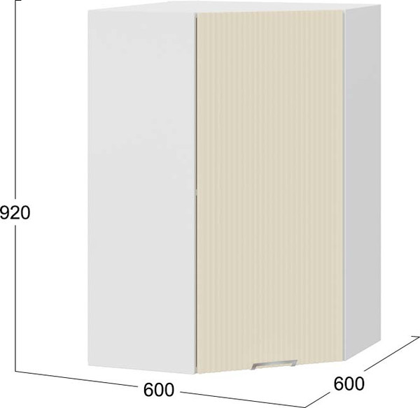 Шкаф навесной для кухни ТриЯ Кимберли 1ВВ6У угловой
