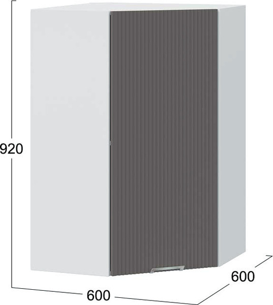 Шкаф навесной для кухни ТриЯ Кимберли 1ВВ6У угловой