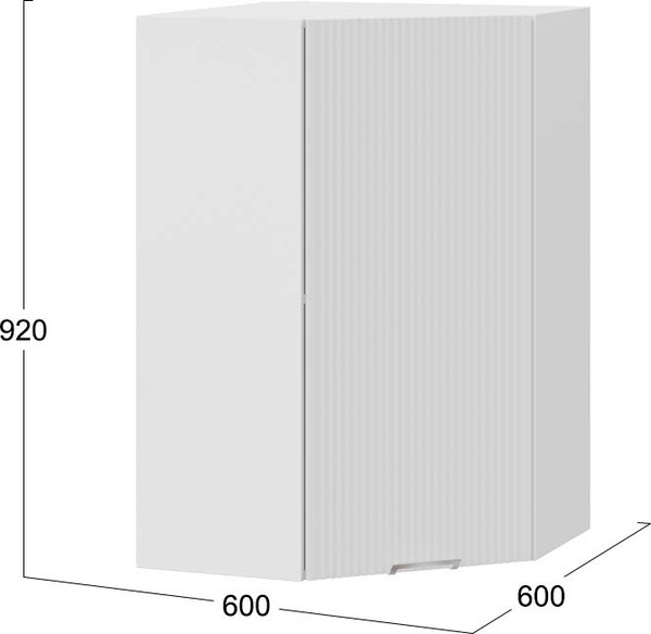 Шкаф навесной для кухни ТриЯ Кимберли 1ВВ6У угловой