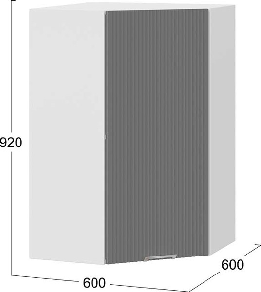 Шкаф навесной для кухни ТриЯ Кимберли 1ВВ6У угловой