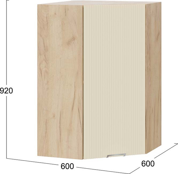 Шкаф навесной для кухни ТриЯ Кимберли 1ВВ6У угловой