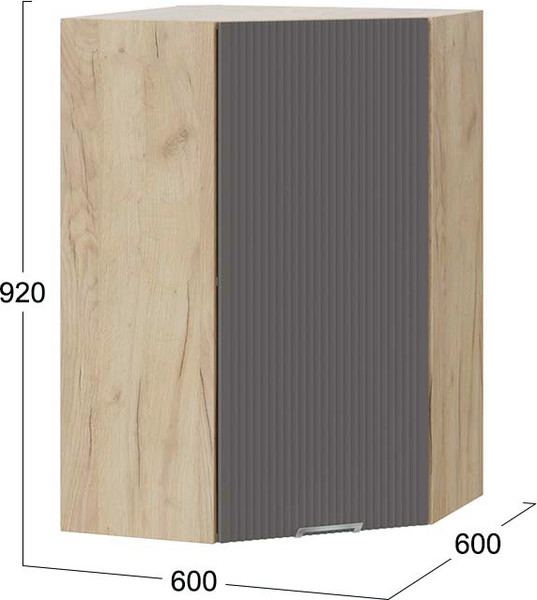 Шкаф навесной для кухни ТриЯ Кимберли 1ВВ6У угловой