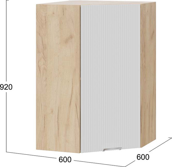 Шкаф навесной для кухни ТриЯ Кимберли 1ВВ6У угловой