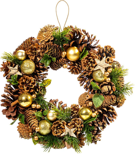 Венок Elan Gallery Новогодний лес / 450182 - фото