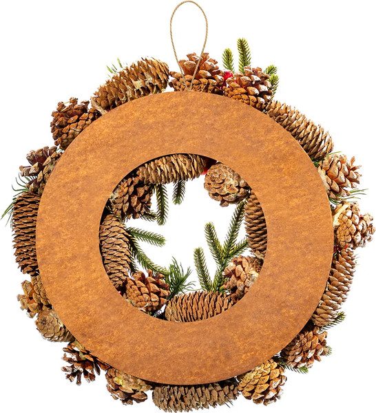 Венок Elan Gallery Заснеженные шишки / 450186